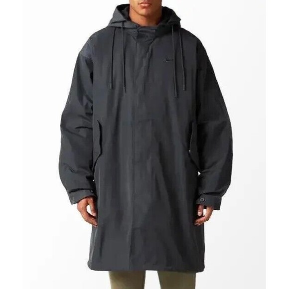 Nike Therma-Fit Oversized Parka 3-in-1 Jacket Size M Smoke Grey Pink DQ4926-070 - Picture 1 of 14